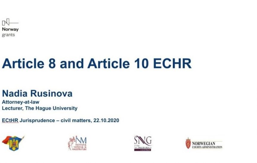 training ECtHR case law (2) Обучение на съдии и прокурори на 22-23 октомври 2020 г.